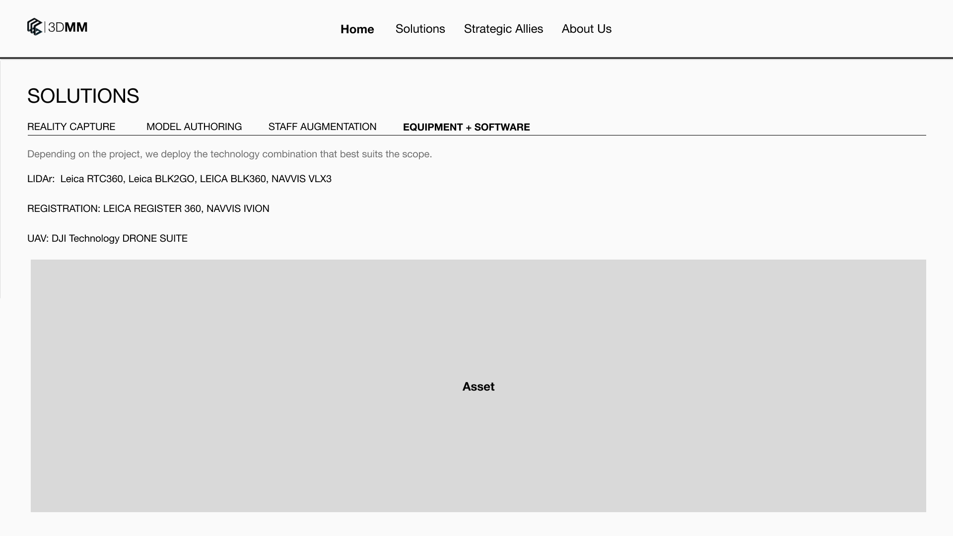 3D Model Management — Equipment